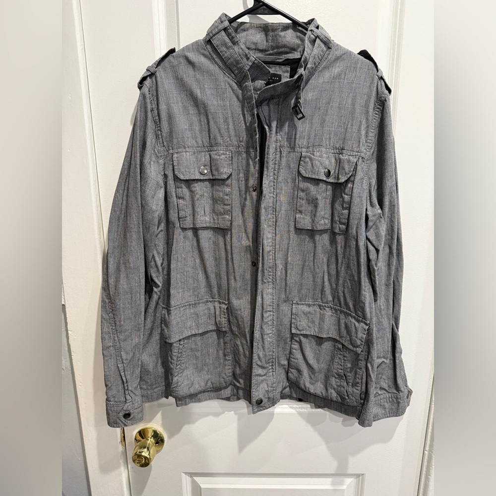 Forever 21 Men's Gray Military Jacket